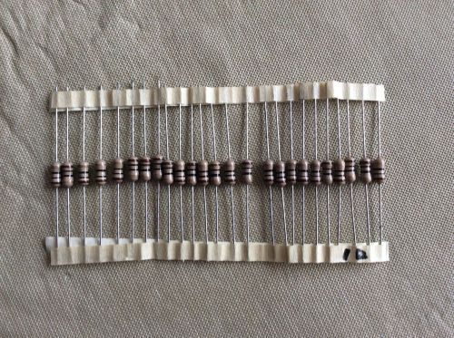 125 Pcs Total1/2 Watt Carbon Resistors, 25 Each, .18,10,27,68 And 470 Ohms