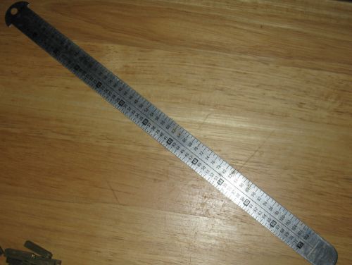 Gaebel 12&#034; flexible stainless steel rule gague (inch, 6,8,10,12 point) no. 612-a for sale