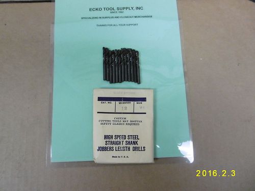 SCREW MACHINE #8{.1990&#034;}DIA HIGH SPEED 135SPLIT PT BLACK OX NEW USA 12 PCS $9.60