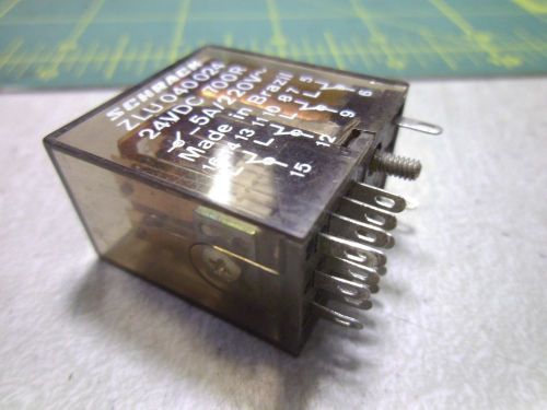 SCHRACK ZLU040024 RELAY 24 VDC 700R 14 TERMINAL (QTY 1) #60434