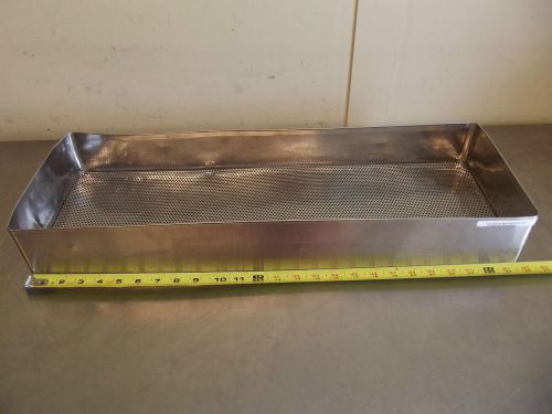 Medical Sterilization Tray 26&#034;x 9&#034;x 3.5&#034; w/Handles-Extra Long-m1305