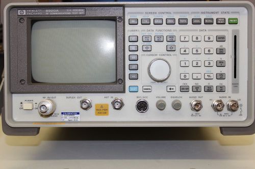 HP 8920A SERVICE MONITOR TEST SET SPECTRUM ANALYZER TRACKING GENERATOR