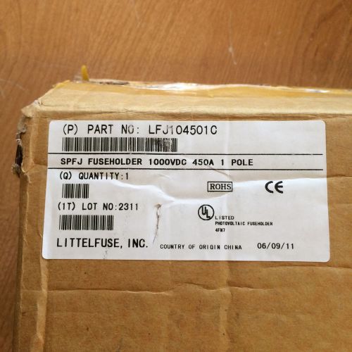 NIB Littelfuse LFJ104501C SPFJ Fuseholder