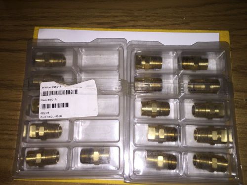 Spraying systems h1/2u-9560 1/2&#034; mnpt brass spray nozzle 95deg 6gpm at 40psi for sale