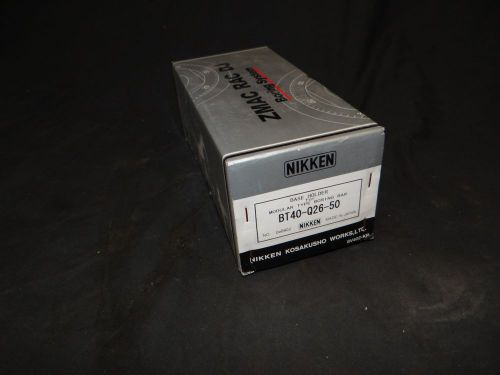 NIKKEN BT40-Q26-50 Modular Boring Bar Base Holder BT 40 NEW Lyndex