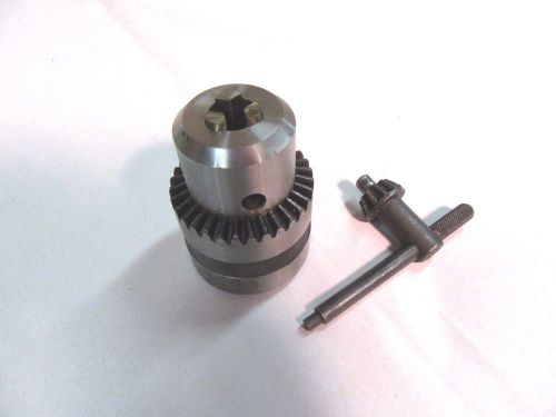 Drill Chuck,RJ3-16L,0-5/8&#034;,#3 Jacobs Taper,Import,w/Chuck Key-UNUSED   #DC60216