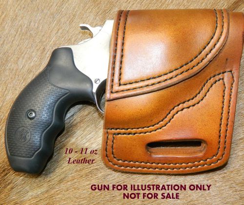 Gary c&#039;s avenger owb &#034;xh&#034; revolver holster  smith &amp; wesson  j frame 2&#034; leather for sale