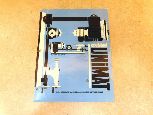 UNIMAT LATHE 1969 ACCESSORIES &amp; ATTACHMENTS 16 PAGES