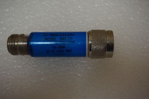 Mini Circuits NAT-10 Fixed Type N 10dB Attenuator 10dB 50 OHM