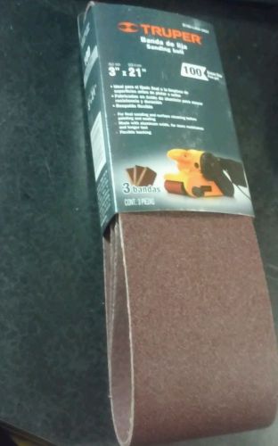 TRUPER B100-LIBA-3X21 SANDING BELT 100 FINE GRIT