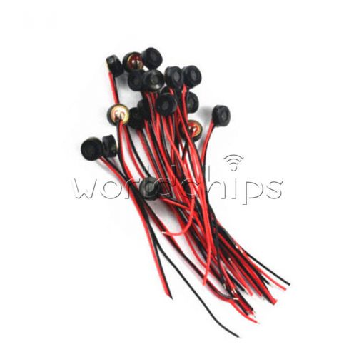 10pcs 4*1.5mm electret condenser microphone mic capsule 2 leads w for sale