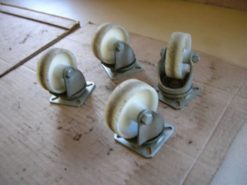 Light Duty Swivel Casters 2 1/2 Wheels Lot of 4 Wheels