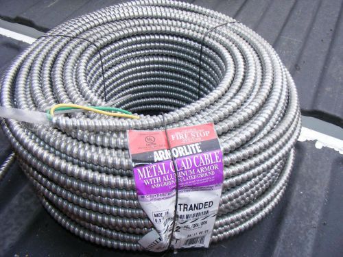 Armorlite MC 12/2 Metal Clad Cable 250&#039; Flex YEL,GRA,GRN Unused