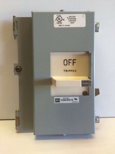 GUARANTEED NTO CUTLER HAMMER MOTOR CONTROL CENTER ON/OFF TRIP SWITCH 1230C82G10