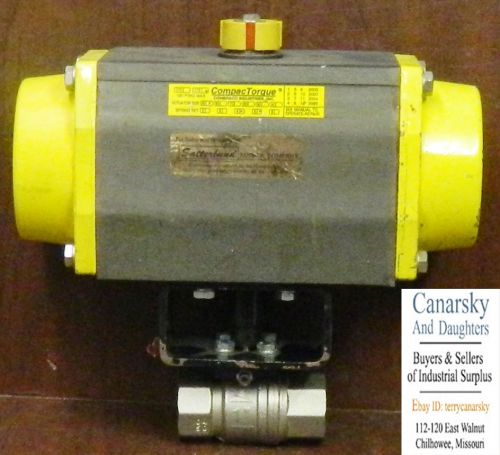 1 NEW COMPAC TORQUE ACTUATOR CTS60 w/1&#034; BALL VALVE ***MAKE OFFER***