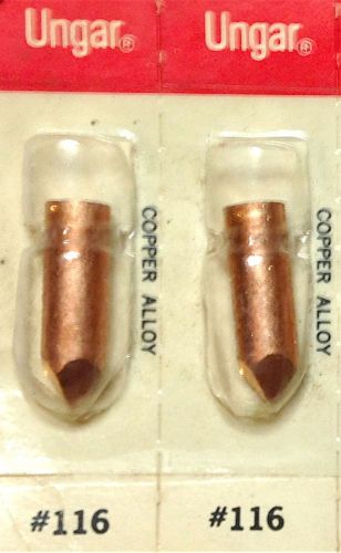 Ungar Copper Alloy Soldering Tip #116  Set Of 2