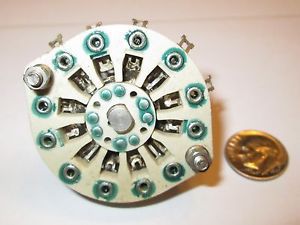 Ceramic rotary switch * shorting *  4 pole - 2 positions centralab   nos  1 pcs. for sale