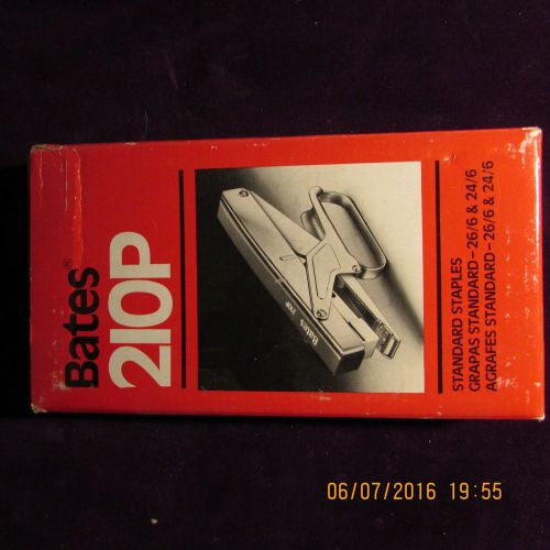 Bates 210P Plier Stapler New in Box