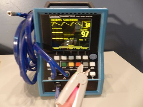 Critikon Dinamap Plus Model 9700 Patient Monitor with BP Hose, Spo2 Finger Probe
