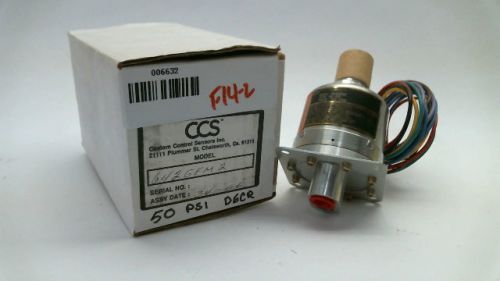 CCS Custom Control Sensors 642GEM2 50 PSI 250 PSIG Switch