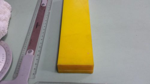 1-1/2&#034; x 3&#034; X 11-1/2&#034;  URETHANE / POLYURETHANE 40 A YELLOW SHEET P/N 11334