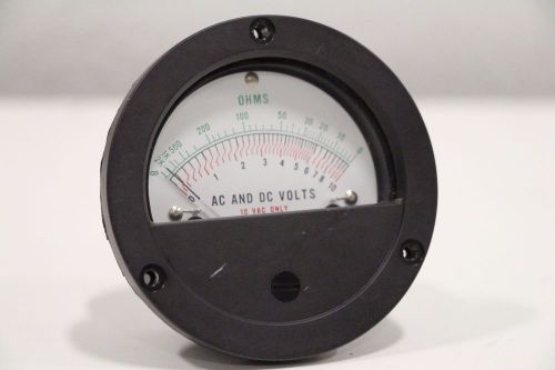 Q.V.S. Inc OHMS AC &amp; DC Volts M350R0 TP-764  FS=50UA Gauge Meter