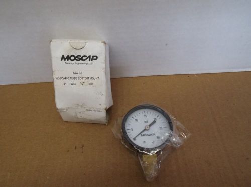 Moscap Gauge Bottom Mount SG2-30 2&#034; Face