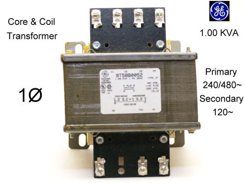 Ge 9t58b0052 control transformer,1.00 kva, 240x480v,120v core &amp; coil 1? new for sale