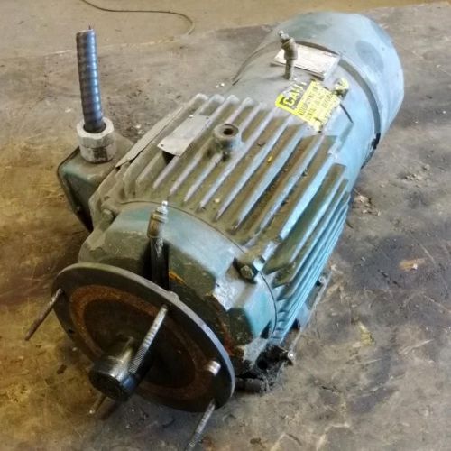 RELIANCE FRAME 215T 3PH 460V 1675RPM 10HP MOTOR 3YAB40118A1 W/ STEARNS BRAKE