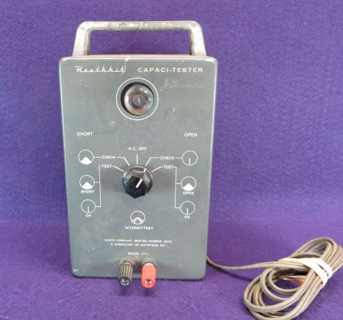 VINTAGE CAPICATOR TESTOR  HEATHKIT  CAPACI TESTER  CT-1