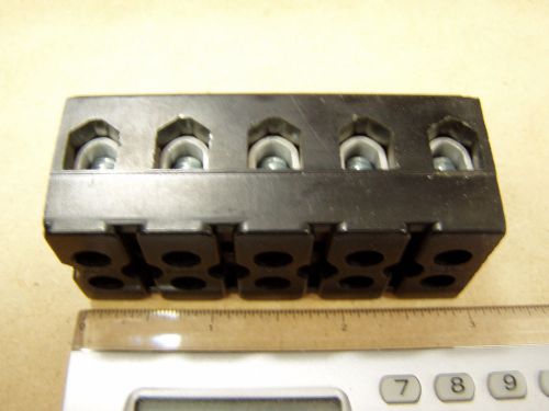 MARATHON KULKA 985-GP-05 10pcs DEADFRONT HEAVY DUTY TERMINAL BLOCK 9-85 AMP