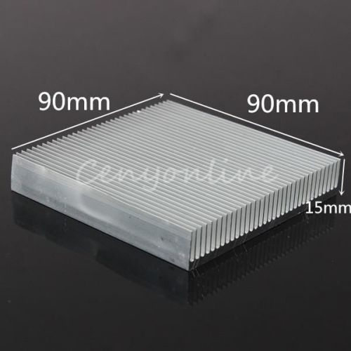 90x90x15mm Aluminum Heat Sink Cooling Radiator LED Power IC Transistor Converter