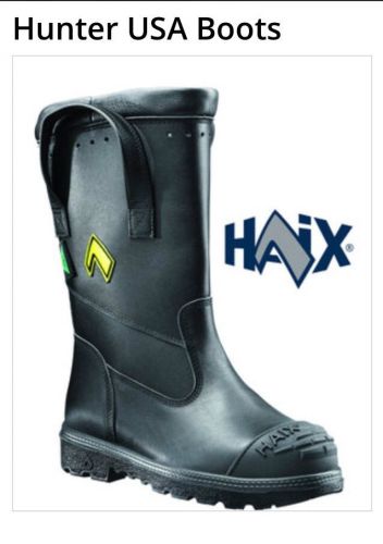 HAIX FIRE HUNTER Fire Fighter Boots 502004 size 8.5 M