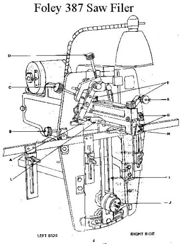 Manual for foley-belsaw 387 filer printed - good copy for sale