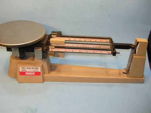 OHAUS Series 800 2610g / 5lb.2oz. TRIPLE BEAM BALANCE SCALE w/ TARE ADJUSTMENT