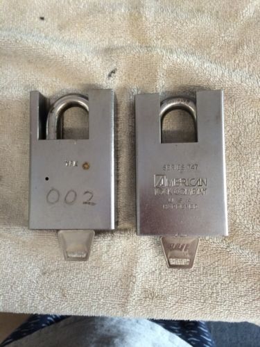 American Padlock 747 - Pair Free Shipping- 2nd Set