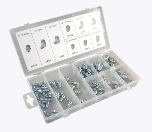 70 Pcs Carbon Steel Hardware Grease nipple Assortment Kit Set Tools