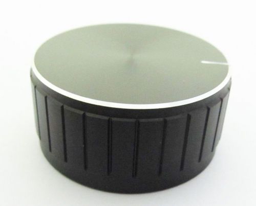 50 pcs Audio Knobs Aluminum Black High Quality with 6.25mm(1/4&#034;) shaf 40x20mm