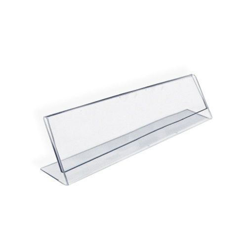 Azar 112702 Horizontal 6&#034; Width x 2&#034; Height Acrylic Nameplate Sign Holder 10 Pk