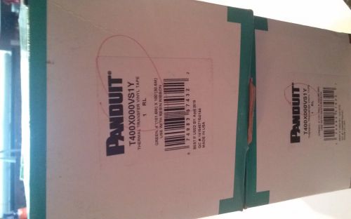 Panduit T400X000VS1Y thermal transfer vinyl tape