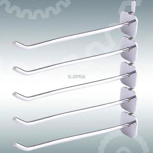 5x Slatwall Hook Slat Wall Peg Board Shelf Shop Organization Metal Hanger 5.5&#034;