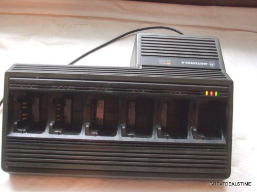 Motorola xts3000/5000 mts2000 mt2000 ht1000 6 unit multi radio charger #ntn1177c for sale