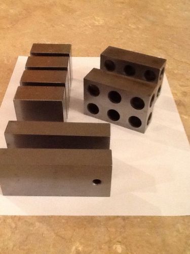 Machinist Lot Of 8 Set Up Blocks Hardened &amp; Ground Tool Maker Made