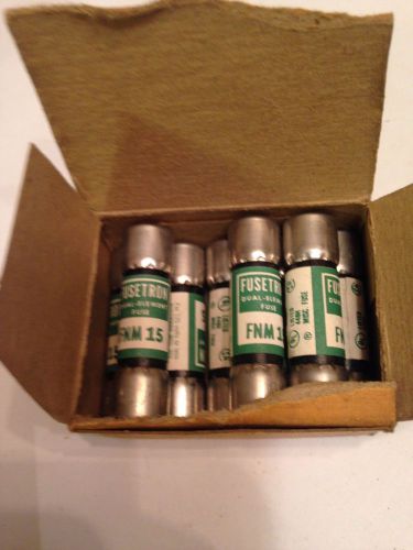 Bussmann fnm-15 midget fuse slow blow 15a 250v  8pcs for sale