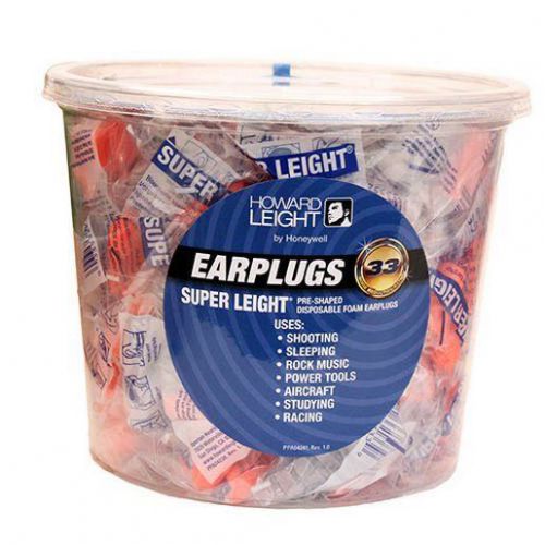 Howard leight r-33133 super leight uncorded disposable earplugs package of 100 for sale