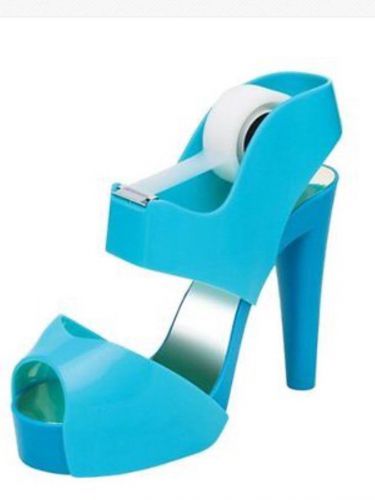 SCOTCH HIGH HEEL SANDAL SHOE DISPENSER WITH MAGIC TAPE, NEW IN BOX~AQUA