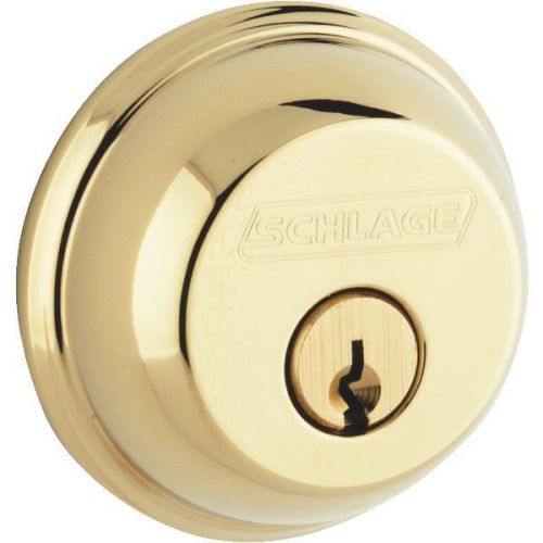 Schlage lock b60nv505 single-cylinder deadbolt-pb 1cyl deadbolt for sale