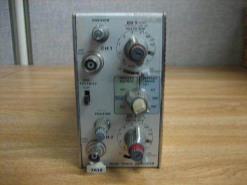 TEKTRONIX MODEL 7A18 75 MHz DUAL TRACE AMPLIFIER PLUG IN MODULE TEK