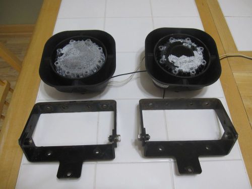 2 Whelen SA315P 100 Watt Siren Speakers with Brackets