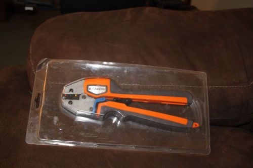 Sta-kon erg4001 crimping tool ratcheting ergonomic thomas&amp;betts tnb free ship for sale